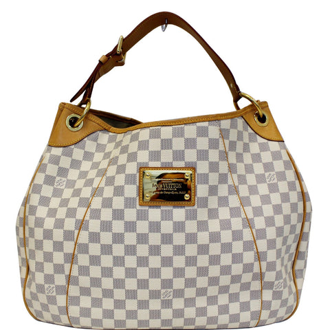 LOUIS VUITTON Galliera GM Damier Azur Shoulder Bag White