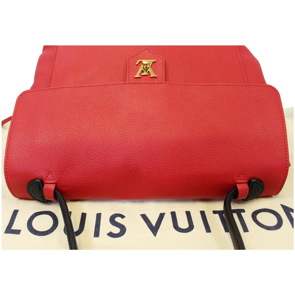 Louis Vuitton Lockme PM Leather Shoulder Bag Rouge - side view