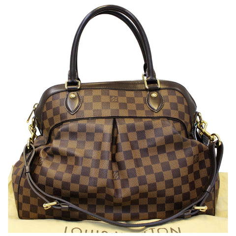 LOUIS VUITTON Trevi GM Damier Ebene 2way Shoulder Handbag