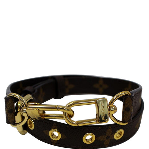 LOUIS VUITTON Monogram Canvas Shoulder Strap Brown for Metis