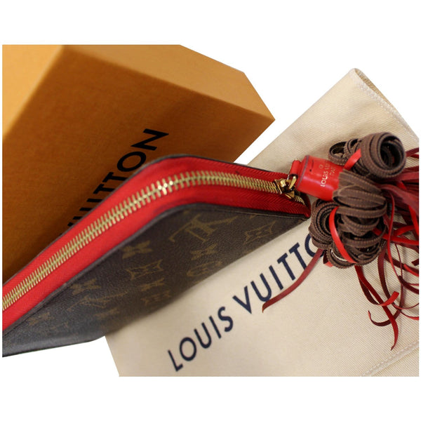 Louis Vuitton Monogram Zippy Canvas Long Wallet top view