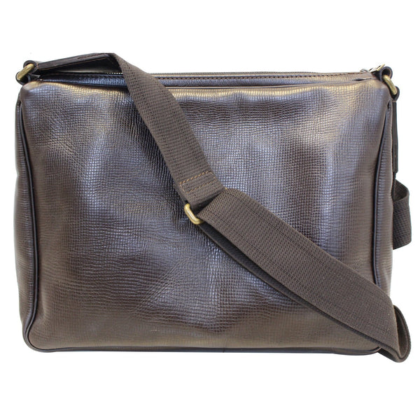 LOUIS VUITTON Brown Utah Leather Wichita Messenger Bag-US