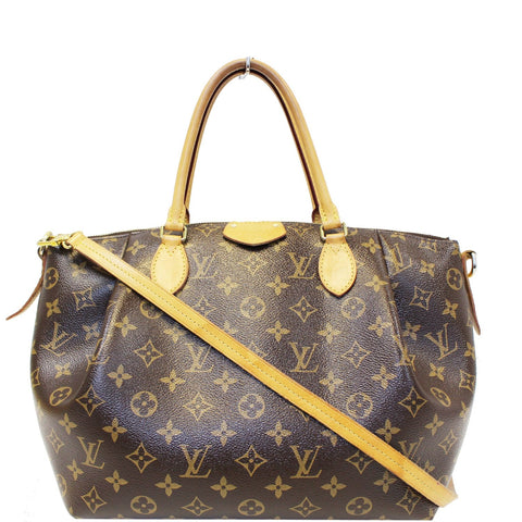 LOUIS VUITTON Turenne MM Monogram Canvas 2 Way Shoulder Bag Brown