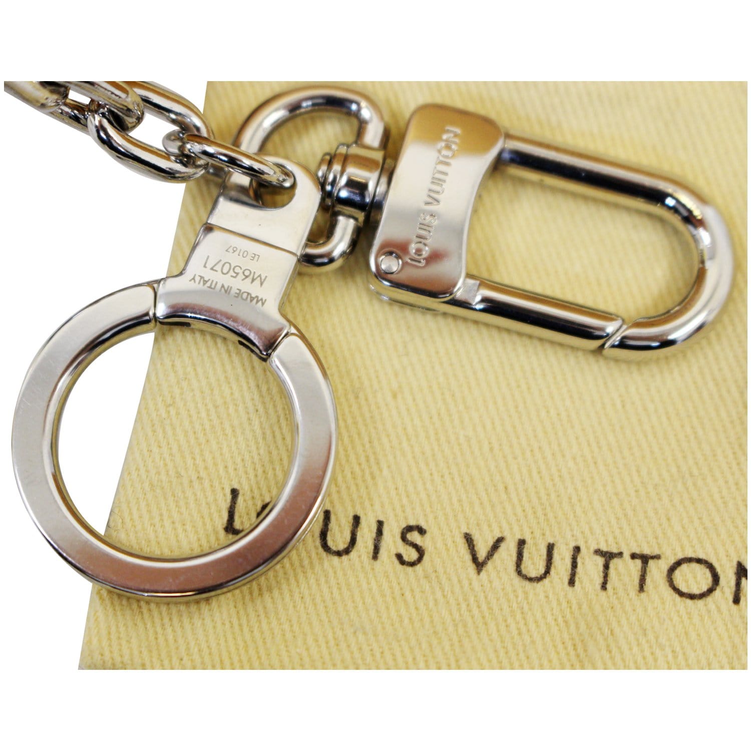 LOUIS VUITTON LV Facettes Bag Charm Key Holder Silver-US