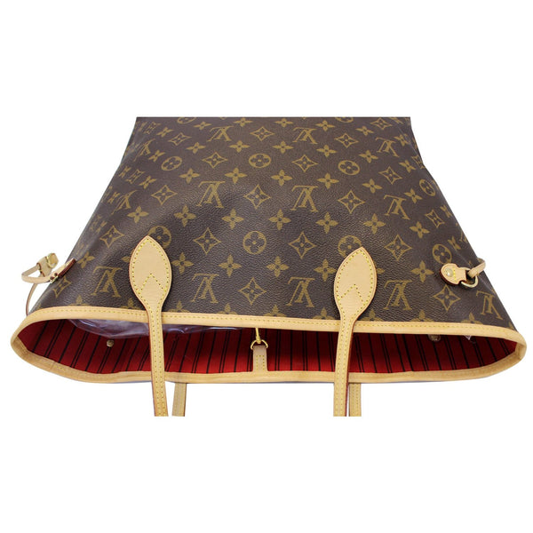 Louis Vuitton Neverfull MM Monogram Canvas Tote Bag - front view