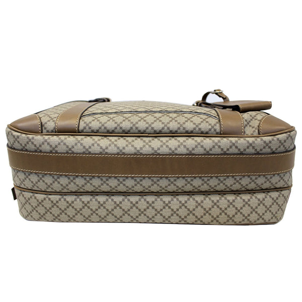 Gucci Travel Bag Diamante Men's Briefcase Beige - bottom view