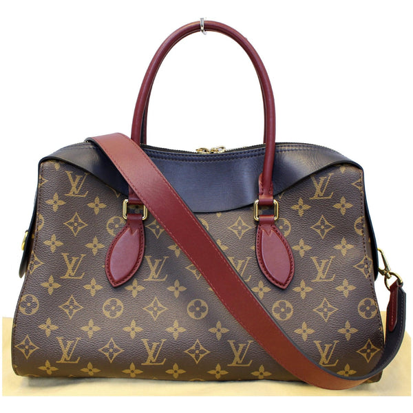 LOUIS VUITTON Tuileries Monogram Canvas Tote Shoulder Bag Brown