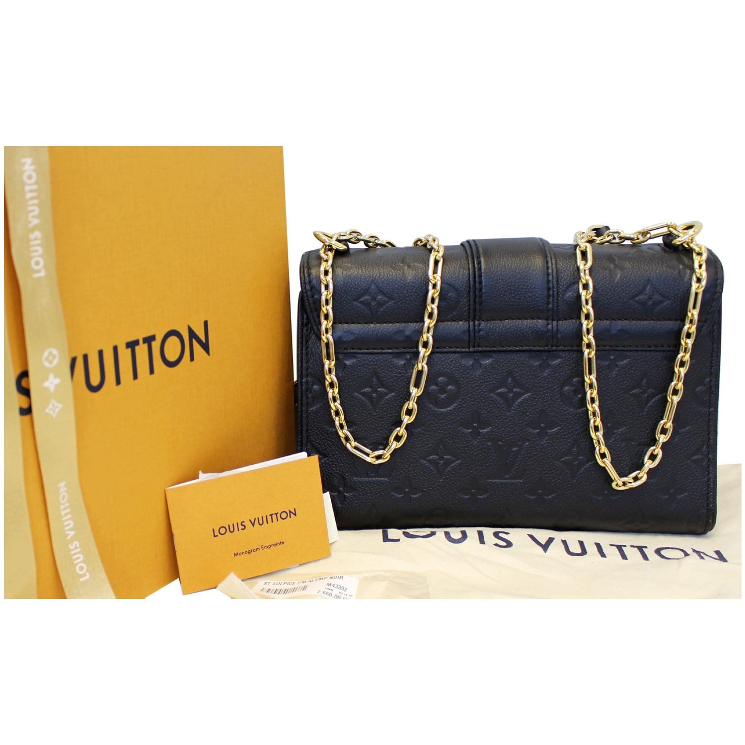 Louis Vuitton Monogram Empreinte Saint Sulpice PM M43392 Chain Shoulder Bag