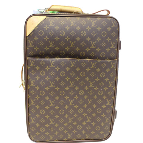 LOUIS VUITTON Pegase 55 Monogram Canvas Business Suitcase Travel Bag Brown - 15% OFF