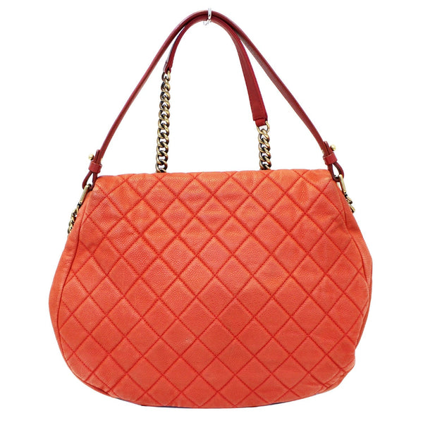 Chanel Flap Red Soft Caviar Shoulder Crossbody Bag - strap
