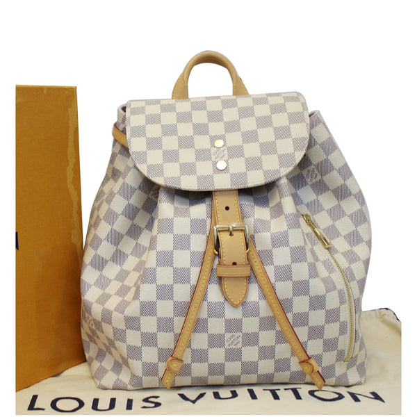 LOUIS VUITTON Sperone Damier Azur Backpack Bag White