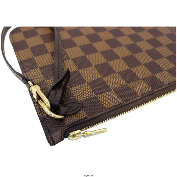 LOUIS VUITTON Pochette Wristlet Pouch Damier Ebene Neverfull MM-US
