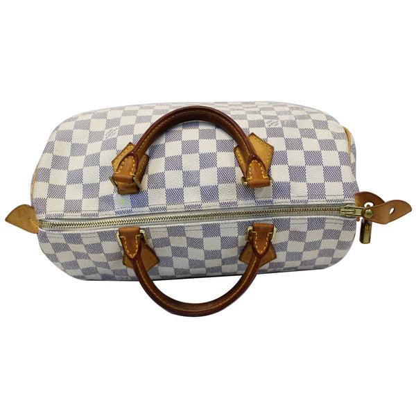 LOUIS VUITTON Speedy 30 Damier Azur Satchel Handbag-US