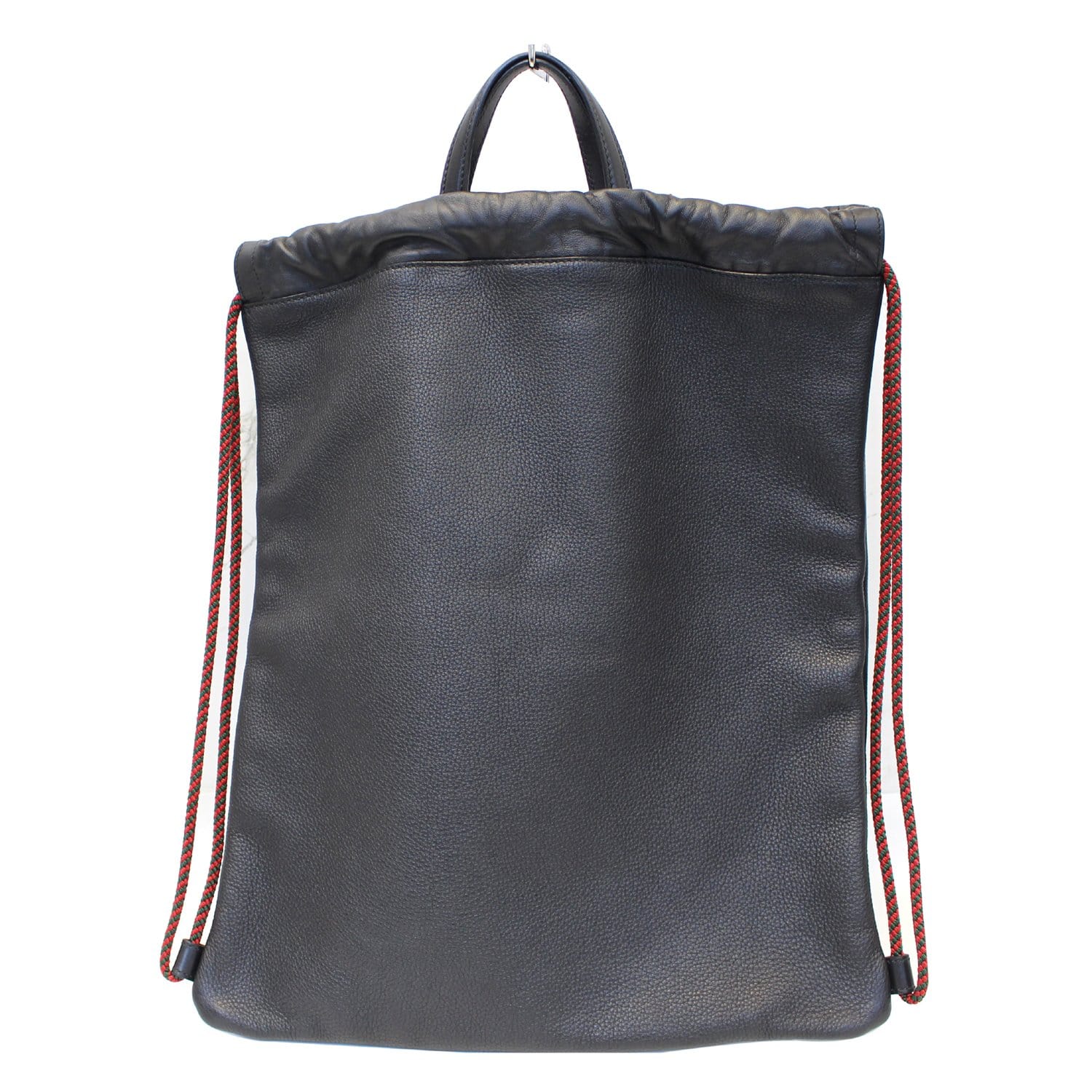 designer leather drawstring backpack GUCCI Print Leather Drawstring Backpack Bag 494053-US