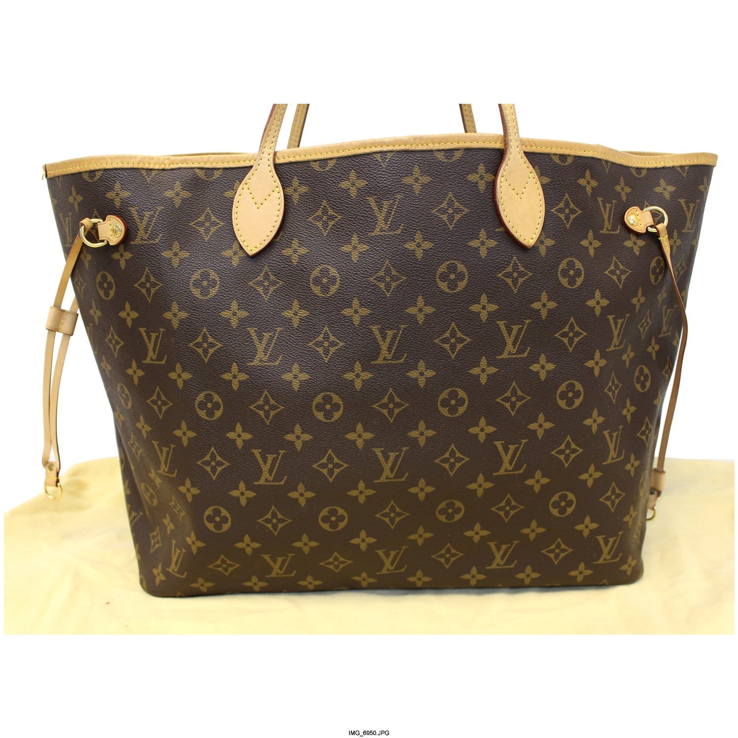 Louis Vuitton Neverfull GM Blue in Coated Canvas with Gold-tone - GB