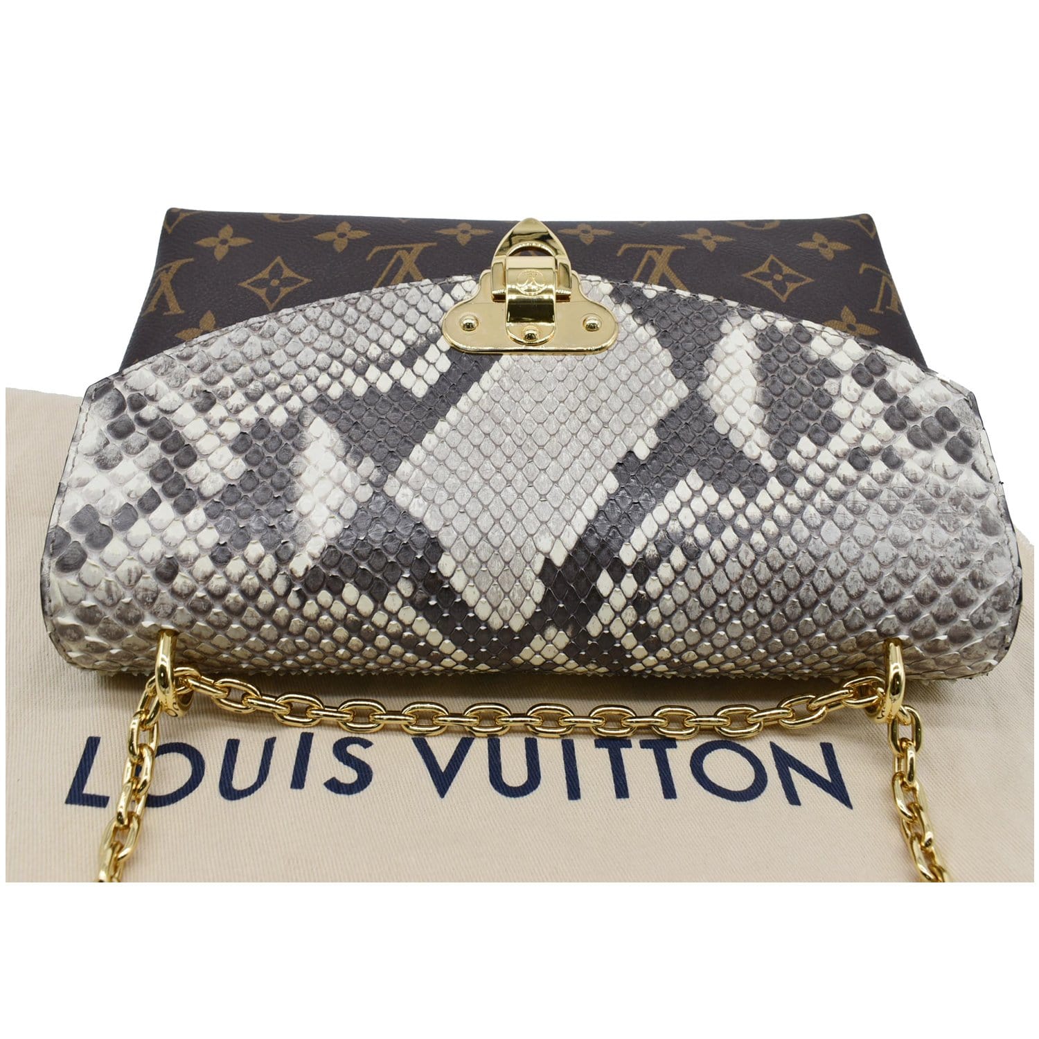 Saint placide python handbag Louis Vuitton Brown in Python - 27993733
