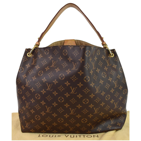 Louis Vuitton Graceful MM Monogram Canvas Shoulder Bag - front side view