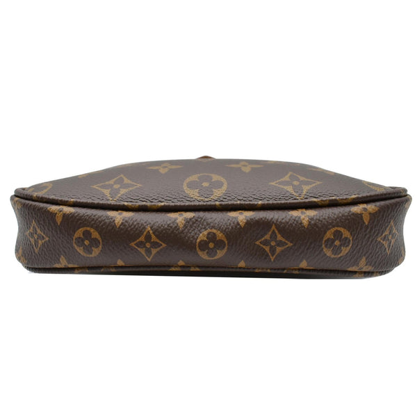 LOUIS VUITTON  Mini Pochette Monogram Canvas Accessoires Pouch Brown