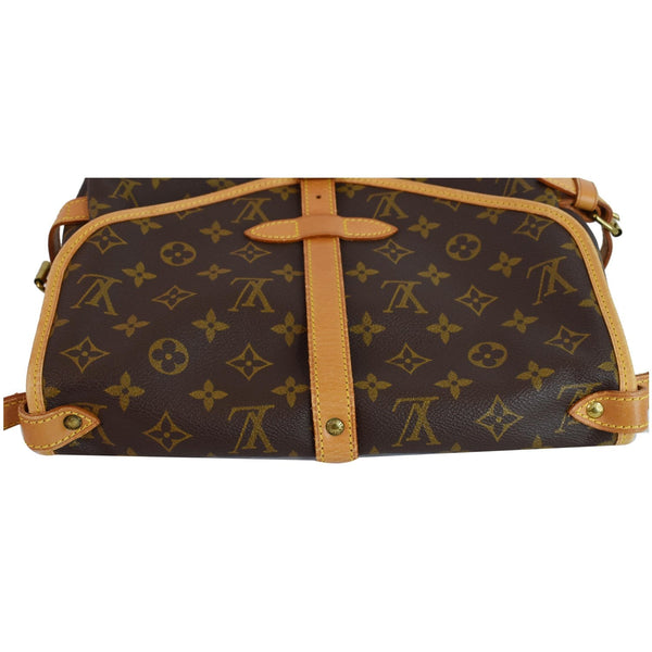 LOUIS VUITTON Saumur 30 Monogram Canvas Shoulder Bag Brown
