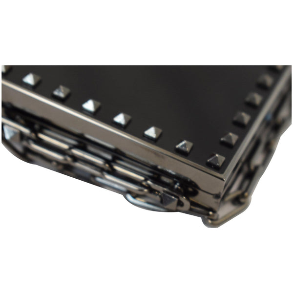 Valentino Minaudiere Studded Mirror Clutch metal studs