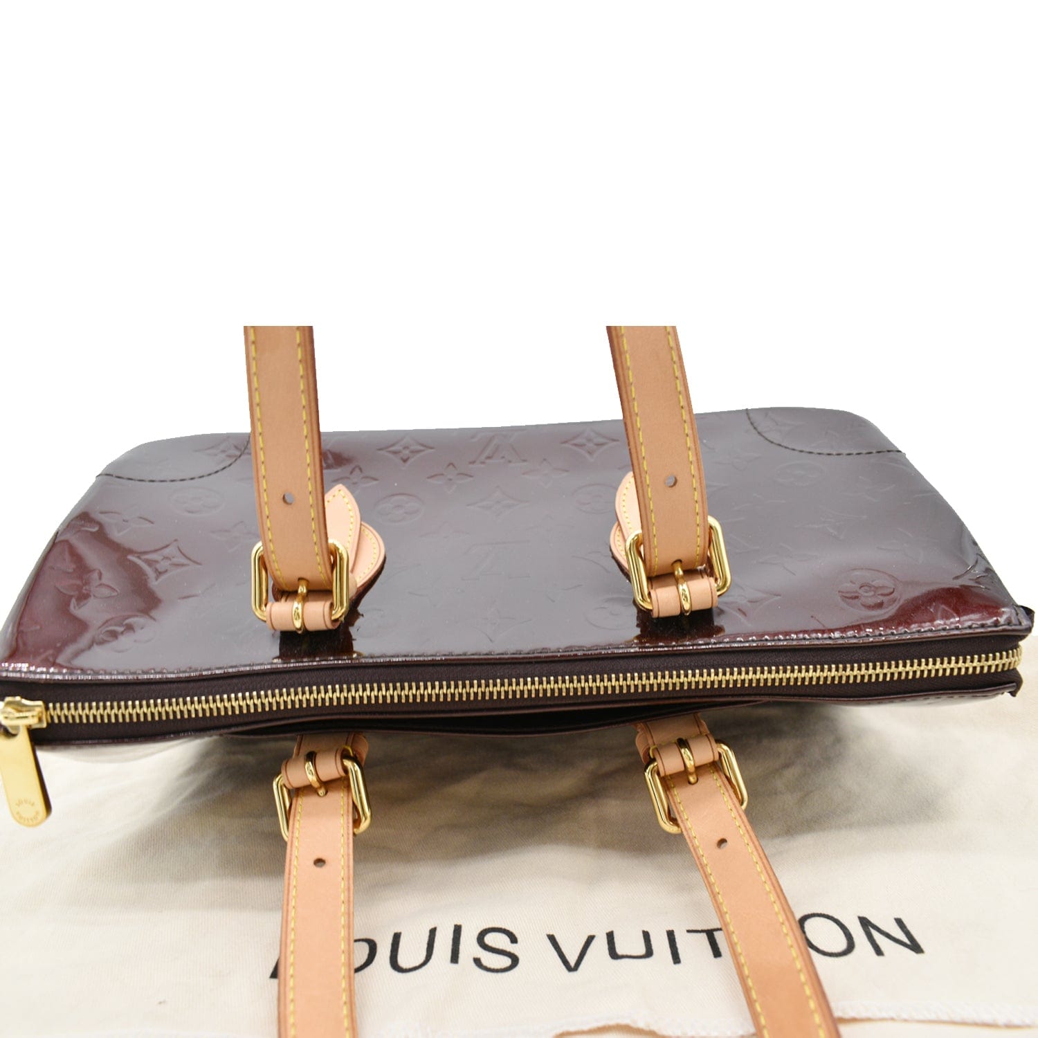 Auth Louis Vuitton Monogram Vernis Rosewood Avenue M93510 Shoulder Bag  Amarante