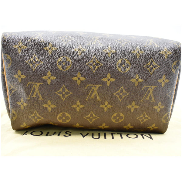 LOUIS VUITTON Speedy 25 Monogram Canvas Satchel Bag Brown