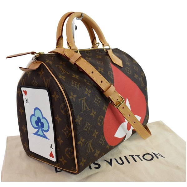 LOUIS VUITTON Game On Speedy 30 Bandouliere Monogram Canvas Shoulder Bag Brown
