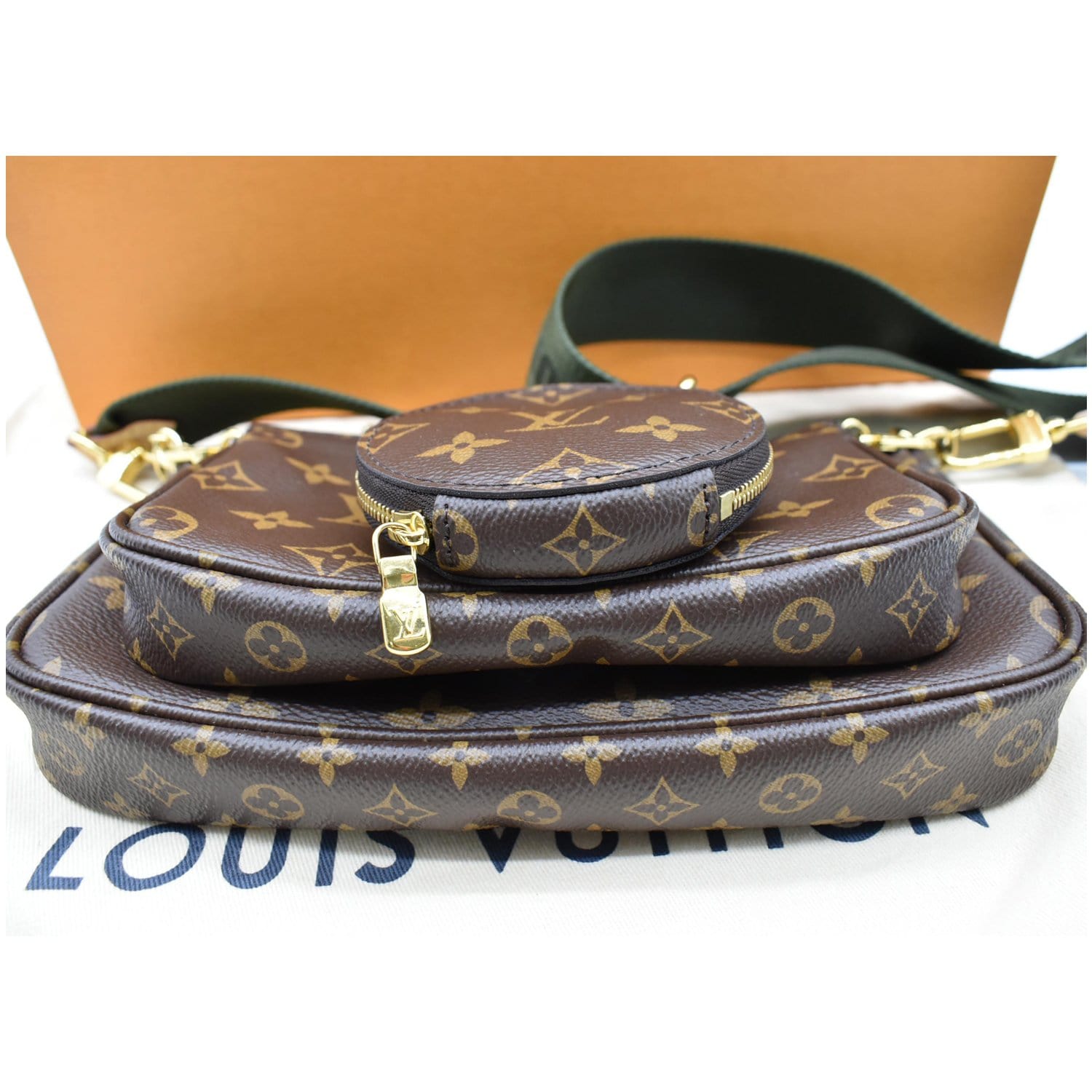Louis Vuitton - Authenticated Pochette Accessoire Clutch Bag - Cloth Brown for Women, Never Worn, with Tag