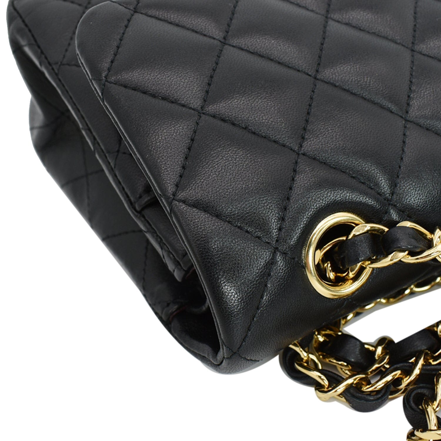 CHANEL Classic Double Flap Small Leather Shoulder Bag Black - Hot Deal