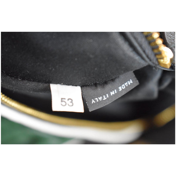 MIU MIU Two-Tone Matelasse Leather Belt Bum Bag Black/Green