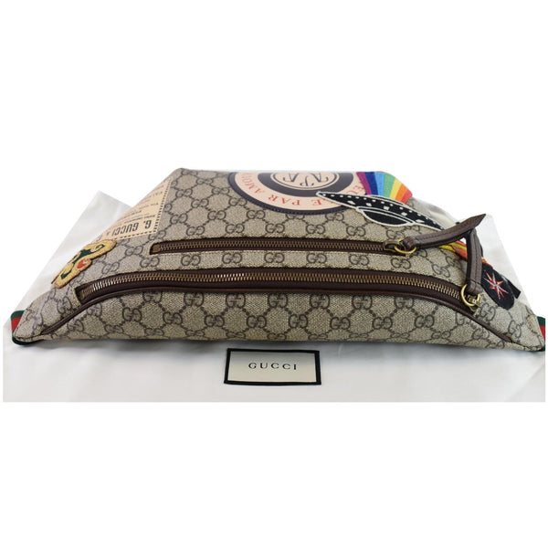 GUCCI Courrier GG Supreme Canvas Belt Waist Bum Bag Beige 529711