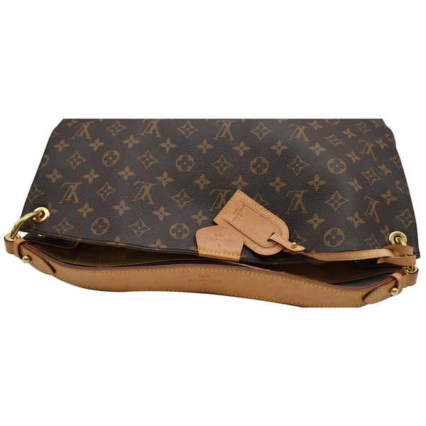 LOUIS VUITTON  Graceful MM Monogram Canvas Shoulder Bag Brown