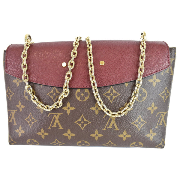 LOUIS VUITTON Saint Placide Monogram Canvas Crossbody Bag Bordeaux