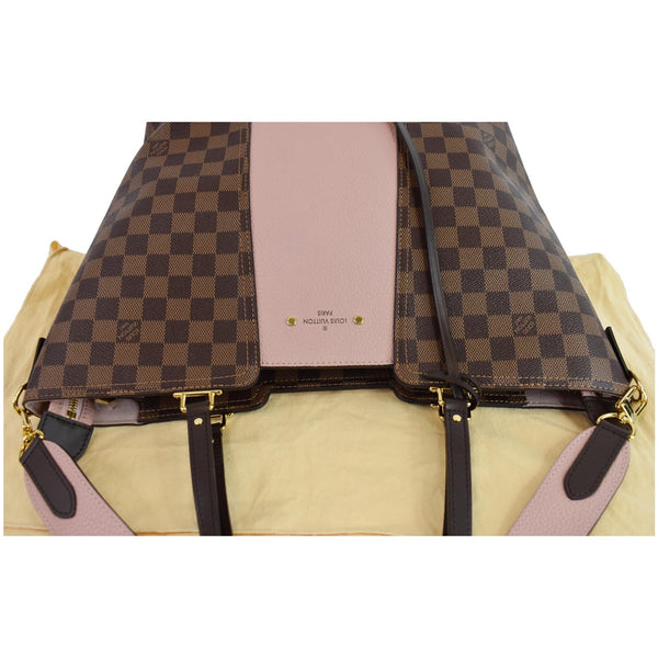 LOUIS VUITTON Jersey Damier Ebene Shoulder Bag Magnolia