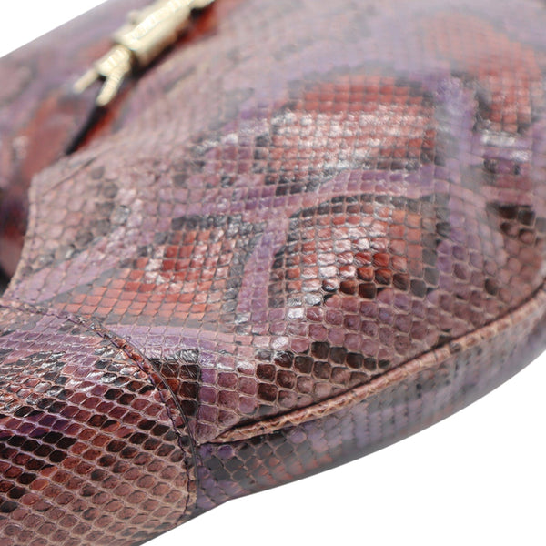 Gucci Jackie Medium Python Shoulder Bag Purple  - DDH