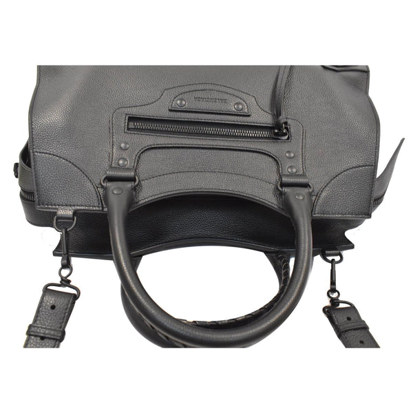 BALENCIAGA Medium Neo Classic City Leather Top Handle Bag Black