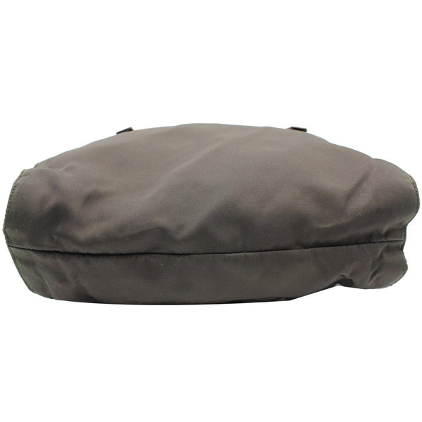 Prada Nylon Tote Shoulder Bag Dark Green - bottom preview