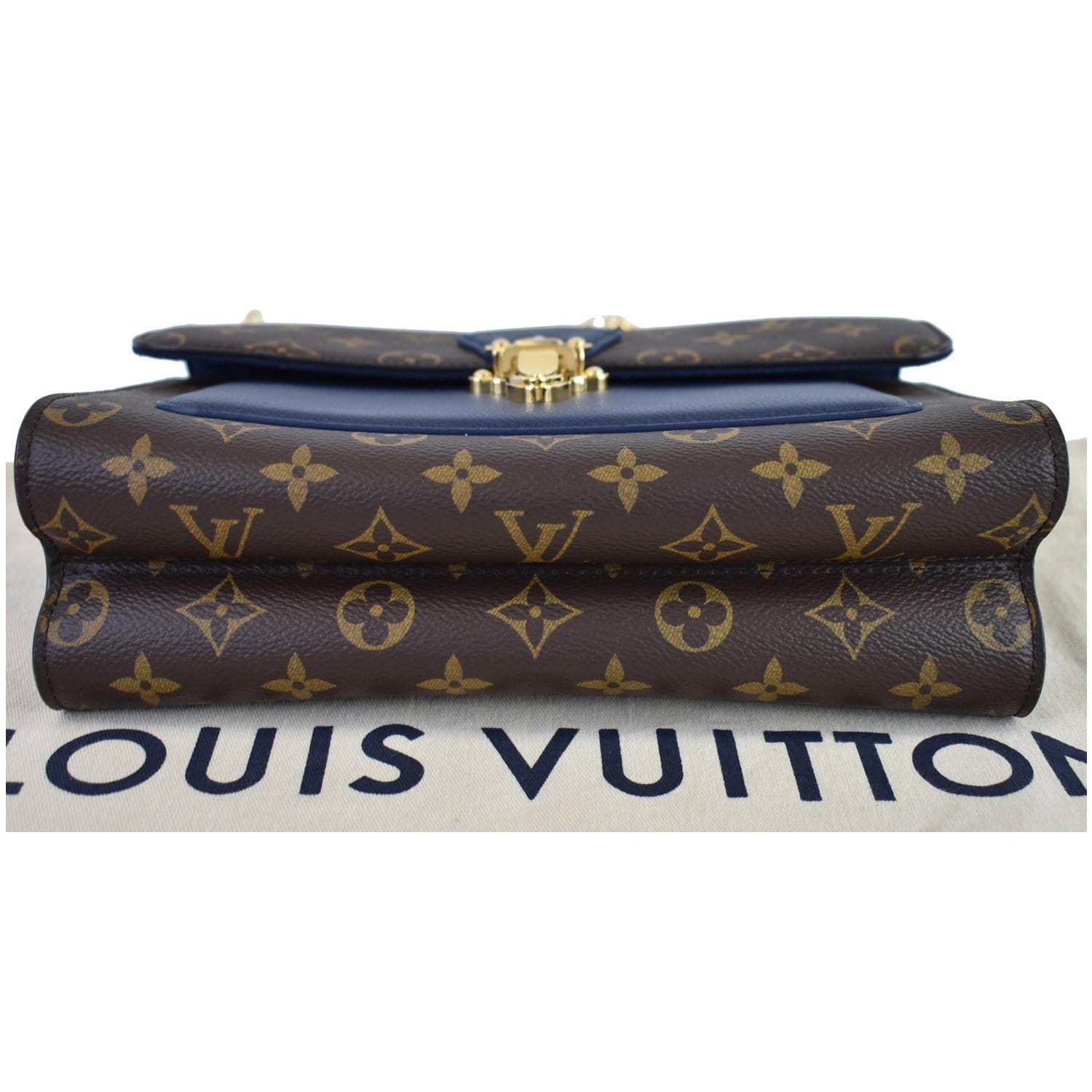 Louis Vuitton, Bags, Louis Vuitton Victoire Handbag Monogram Canvas And  Leather Black Brown