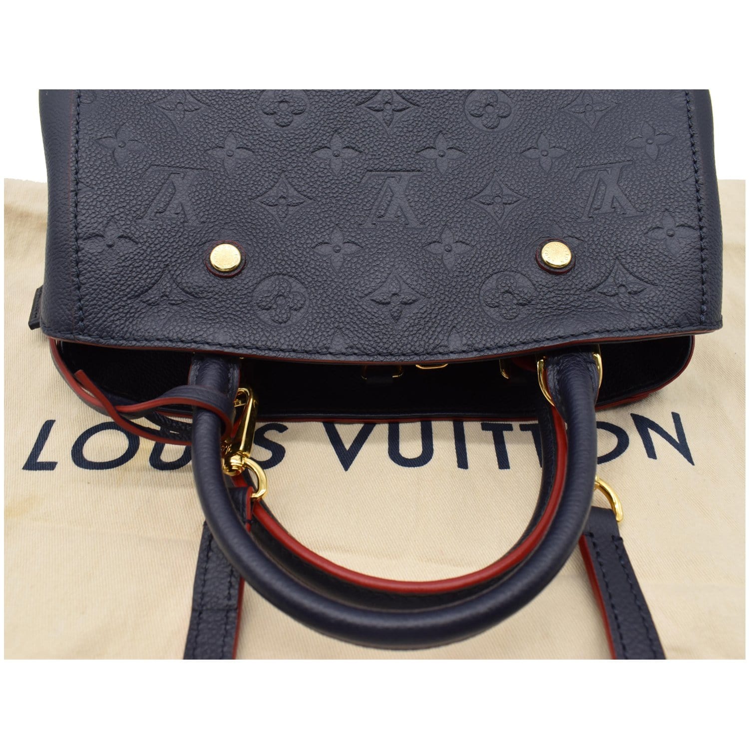 Louis Vuitton Navy Monogram Empreinte Leather Speedy 30