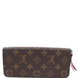 LOUIS VUITTON Clemence Monogram Canvas Wallet Brown
