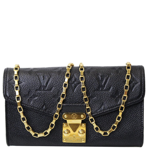 LOUIS VUITTON St Germain Pochette Empreinte Leather Shoulder Bag Black - 15% OFF