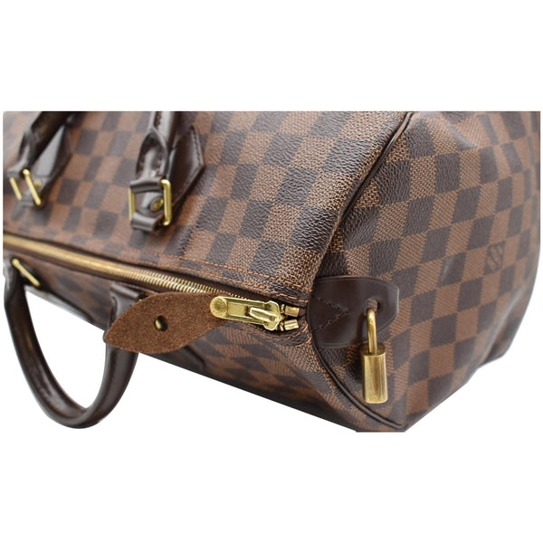 LOUIS VUITTON Speedy 35 Damier Ebene Satchel Bag Brown