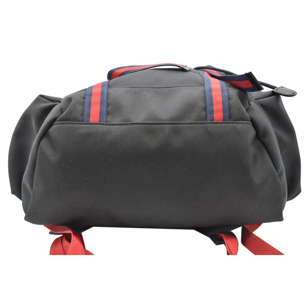 GUCCI Techno Fabric Canvas Backpack Bag Black 429037