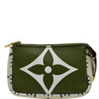 LOUIS VUITTON Micro Pochette Monogram Giant Canvas Accessories Pouch Khaki Green