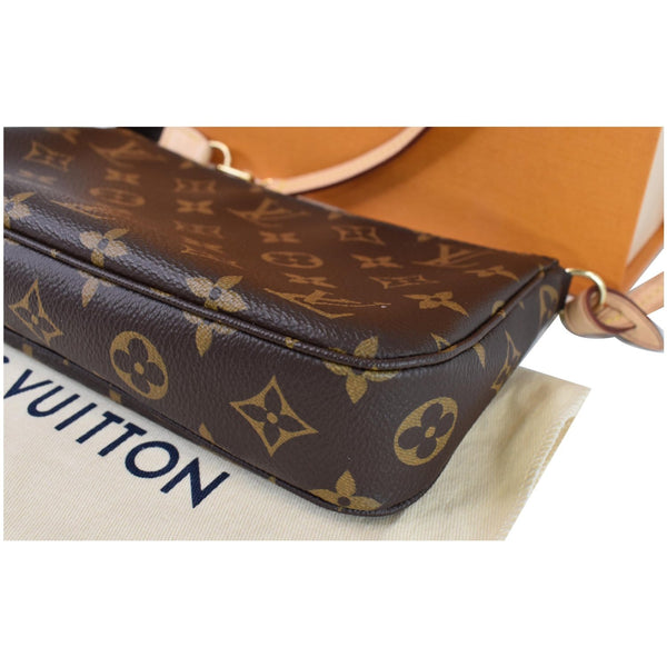 LOUIS VUITTON Pochette Accessories Monogram Canvas Pouch Bag Brown