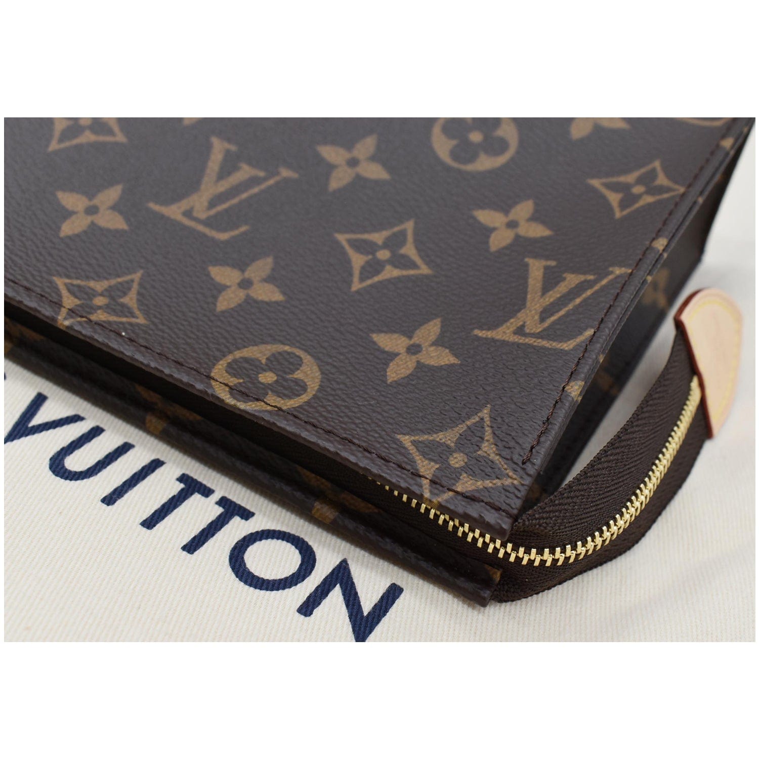 Pochette cosmétique leather vanity case Louis Vuitton Brown in Leather -  35492676