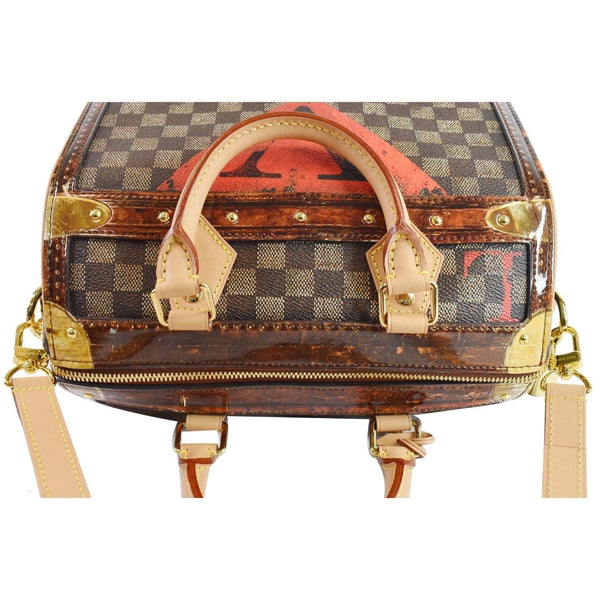 LOUIS VUITTON  Time Trunk Speedy 25 Bandouliere Damier Shoulder Bag Black