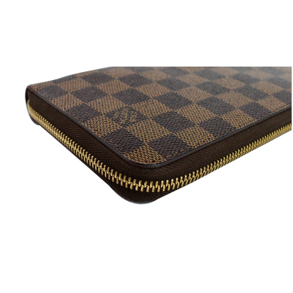 LOUIS VUITTON Zippy Damier Ebene Organizer Wallet Brown