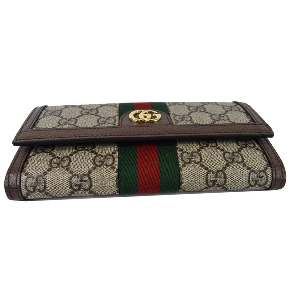Gucci Ophidia GG Continental Supreme Canvas Wallet Beige 523153