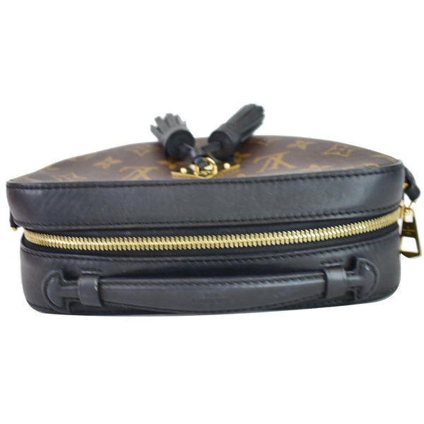 LOUIS VUITTON Saintonge Monogram Canvas Shoulder Bag Noir Black